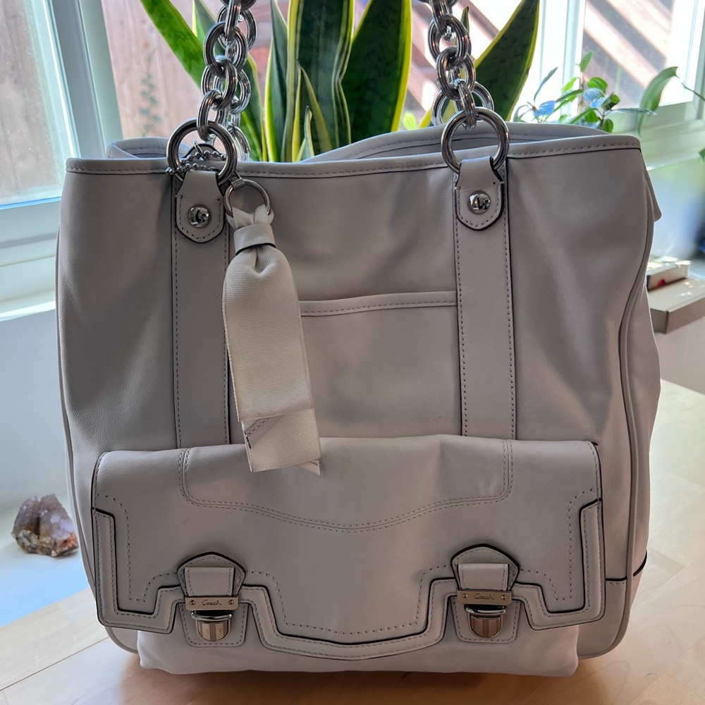 NWOT Vintage white coach bag